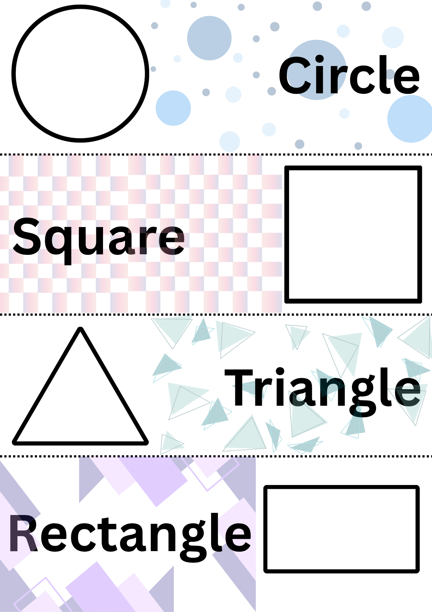Basic shapes poster